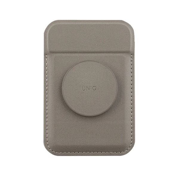 Uniq Magnetic Card Holder Grip Stand Flixa | Grey Uniq Magnetic Card Holder Grip Stand Flixa | Grey